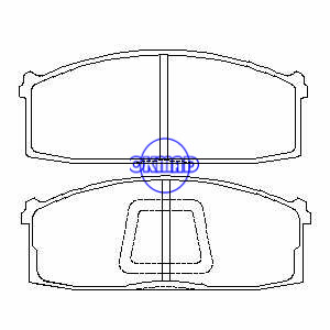 NISSAN Maxima Stanza Bluebird Datsun Laurel Urvan Box Bus Pastilha de freio FMSI: 7110-D234 D7110-D187 OEM: 41060-11L25 FDB294 TRW: GDB213 WVA: 20718 20853, F234