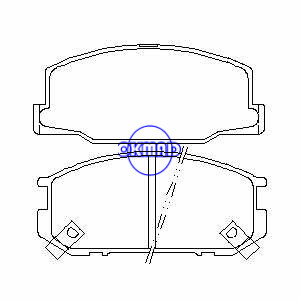 TOYOTA Celica Supra Previa Pastilha de freio FMSI: 7128-D245 OEM: 04465-14061 TRW: GDB869 WVA: 21247 21250 21767, F245