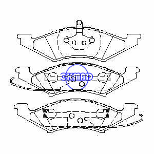 FORD Escort Exp Tempo MERCURY Topaz Lynx Berline Wagon Plaquette de frein FMSI:7106A-D257 7411A-D257 OEM:E8FZ-2001-A FDB978 TRW:GDB4011, F257