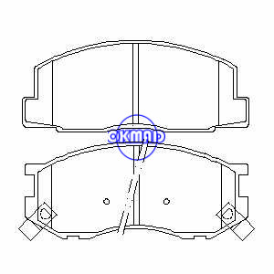 TOYOTA TARAGO Bus Van 2WD Pastilha de freio FMSI: 7167-D263 OEM: 04465-28020 04465-27010 TRW: GDB388 GDB3056 GDB7562 GDB7630 WVA: 21248 21249 21369 20182 20186, F263
