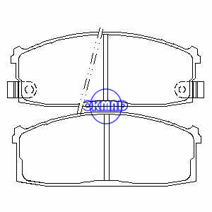 NISSAN Stanza Hatchback Sentra Diesel 200SX Turbo Pastilha de freio FMSI: 7110-D312 7110-D274 OEM: 41060-04C85 FDB717 TRW: GDB1020 WVA: 20718 21118 21878, F274