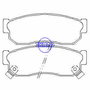 NISSAN SUNNY II Coupe Pulsar NX Sentra Gasolina Pastilha de freio FMSI: 7155-D275 OEM: 41060-01A26 TRW: GDB732 WVA: 20958 21120 21224, F275
