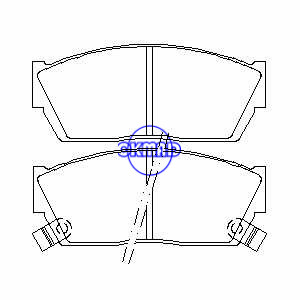 HONDA CIVIC III Hatchback Saloon Sedan Pastilha de freio FMSI: 7156-D276 OEM: 45022-SA0-681 TRW: GDB750 WVA: 20895 21326 21327, F276