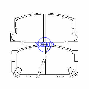 TOYOTA CELICA Hatchback Corolla Coupe FX16 Pastilha de freio FMSI: 7184-D282 OEM: 04465-12430 TRW: GDB799 WVA: 20856 20867 20875, F282