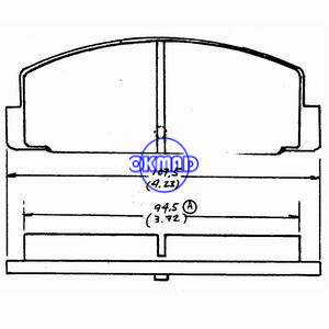 MAZDA 323 6 Estate Hatchback 626 RX-7 Pastilha de freio FMSI:7186-D482 7186-D332 7186-D283 OEM:FB06-49-280 FDB1721 FDB372 TRW:GDB1027 GDB3088 GDB3194 GDB3311 WVA:20031 23596 24045