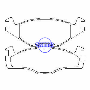 VW Polo Box Coupe Saloon Variante Pastilha de freio FMSI:7210-D307 OEM:867698151 FDB1072 TRW:GDB1219 WVA:20887 20888, F307