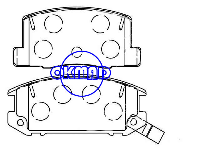 Pastilha de freio TOYOTA MR2 2.0L 2.2L Spyder FMSI: 7212-D309 7409-D528 7409-D657 7751-D528 OEM: 04466-17010 FDB470 TRW: GDB3058 GDB384 WVA: 21759 21760 21761, F309