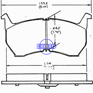 MAZDA 626 II Hatchback Turbo Pastilhas de freio FMSI:7169-D317 OEM:GA97-49-280 TRW:GDB1036 WVA:20794 21168 21360 21666, F317
