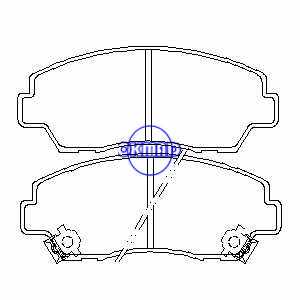 FORTA FZ6430 박스 버스 픽업 MAZDA B2000 B2200 B2600 2WD 4WD 브레이크 패드 FMSI: 7454-D574 7220-D320 OEM: UB39-49-280 FDB633 TRW: GDB977 WVA: 13176 F22