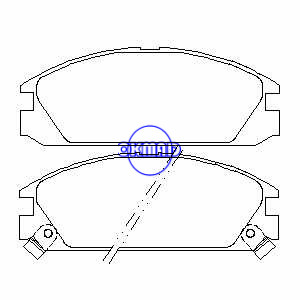 ACURA Integra HONDA Accord Prelude CRX Pastilha de freio FMSI: 7229-D334 OEM: 45022-SE0-505 FDB454 TRW: GDB925 WVA: 20099 20104 20108, F334