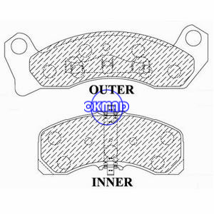 FORD Country Squire Crown Victoria FORD LTD LINCOLN Continental MERCURY Colony Mark Grand Marquis Pastilhas de freio FMSI:7082E-D346 7082A-D150 OEM:D9AZ-2001-E TRW:GDB4075, F346