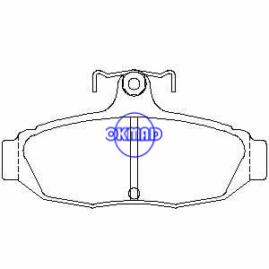 FORD Taurus SHO Thunderbird Super Coupe MERCURY Cougar Sable Station Wagon LINCOLN Continental Mark Pastilla de freno FMSI:7239A-D347 7269A-D347 7239A-D545 7269A-D545 7402A-D347 OEM:E80Y-2200-A TRW:GDB4020, F347