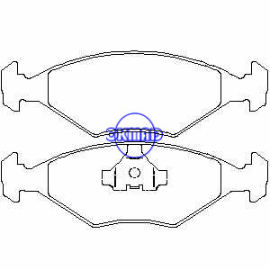 FIAT DUNA Weekend FIORINO Box Pick up VW Fox Station Wagon Plaquette de frein FMSI:7242-D350 OEM:5882984 FDB519 TRW:GDB958 WVA:21193 21194, F350