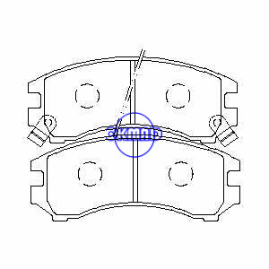 NISSAN SUNNY Pulsar Sentra Station Wagon Pastilha de freio FMSI:7248-D357 OEM:41060-58A86 FDB780 TRW:GDB882 WVA:21344 21345 21346, F357