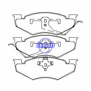 CHRYSLER VOYAGER LeBaron Town & Country DODGE Caravan Daytona TRUCK PLYMOUTH Plaquette de frein Grand FMSI : 7258A-D367 7258A-D416 7302-D414 OEM : 4383928 FDB927 TRW : GDB4008 WVA : 21807 21808 21809, F367