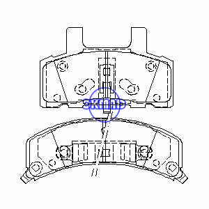 CHEVROLET GMC TRUCK C1500 K1500 Pastilha de freio FMSI: 7259-D368 OEM: 18012226 TRW: GDB4040, F368