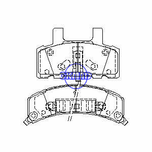 CADILLAC Escalade Chassi Comercial DeVille CHEVROLET TRUCK Astro Blazer Express DODGE TRUCK Ram GMC TRUCK Safari Savana Yukon Pastilha de freio FMSI: 7659-D789 7259-D369 OEM: 12321430 TRW: GDB1273, F369