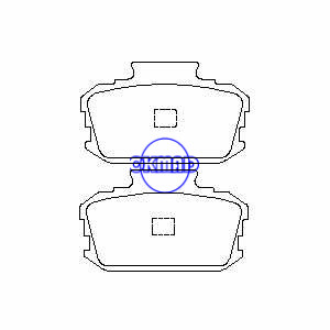 NISSAN DATSUN 140J 160J LAUREL 510 610 Pastilha de freio FMSI: 780-D37 OEM: 41060-A1125 TRW: GDB116 WVA: 20218 20219, F37