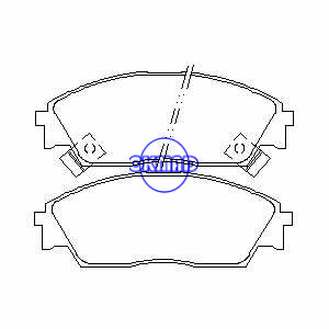 HONDA Civic CRX Prelude CONCERTO Pastilha de freio FMSI: 7263-D373 OEM: 45502-SH3-G30 FDB598 TRW: GDB763 WVA: 21322 21323 21324, F373