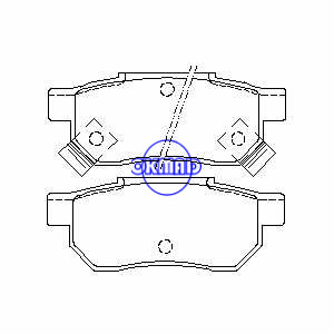 ACURA INTEGRA HONDA ACCORD BEAT CITY Civic CONCERTO CRX PRELUDE MG ZR ZS ROVER 200 400 45 Pastilha de freio FMSI: 7233-D374 OEM: 43022-ST3-E00 FDB621 TRW: GDB499 WVA: 21312 21313 21314, F374