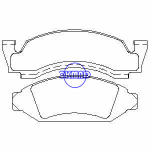 FORD EUA F150 TRUCK Bronco E-150 Econoline F-150 Pastilha de freio FMSI: 7264-D375 7361-D375 OEM: E0TZ-2001-B TRW: GDB4049, F375