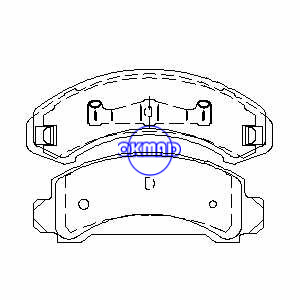 FORD CAMION Aerostar Bronco Explorer Ranger MAZDA B2300 B3000 B4000 Plaquette de frein Navajo FMSI : 7534A-D654 7488-D607 7125A-D249 7125A-D205 7125A-D387 OEM : E3TZ-2001-C WVA : 21830, F387