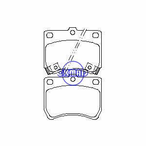 KIA PRIDE Estate Berline Hatchback MAZDA 121 FORD Festiva Plaquette de frein FMSI : 7291-D402 OEM : KK150-33-23Z FDB597 TRW : GDB773 WVA : 21355 21356 21357, F402