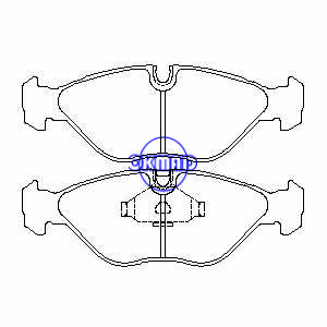 Pastilha de freio SAAB 9000 Hatchback FMSI: 7292-D403 OEM: 4839700 FDB670 TRW: GDB969 WVA: 21154 21155, F403