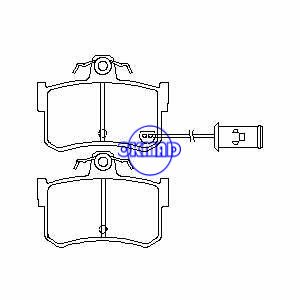 STERLING 825 827 HONDA Legend ROVER 800 Pastilha de freio FMSI:7295-D406 OEM:43022-SG9-V00 FDB463 TRW:GDB486 WVA:20087 20091, F406