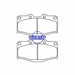 Pastilla de freno TOYOTA 4Runner Pickup Tacoma 2WD 4WD FMSI: 7298-D410 OEM: 04465-35030 FDB942 WVA: 21784 21785, F410