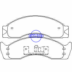 FORD TRUCK E-350 E-450 F-450 F54 F59 F Pastilha de freio de serviço super FMSI: 7299-D411 OEM: 5C2Z-2200-BA, F411
