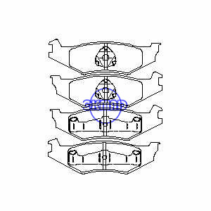 CHRYSLER DAYTONA LeBaron NEW YORKER Cirrus Concorde Imperial Intrepid DODGE Dynasty Spirit PLYMOUTH Acclaim Sundance Pastillas de freno FMSI:7438A-D559 7303-D415 7303-D512 OEM:4383883, F415