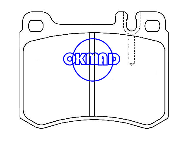 Plaquette de frein pour MERCEDES BENZ SL (R107) 560SL FMSI : 7312-D424 OEM : 0014200320 FDB629 TRW : GDB929 WVA : 21024, F424