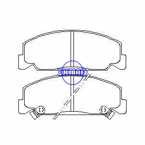 HONDA Accord Mk Civic CRX DX Pastilha de freio FMSI: 7439-D560 7178-D273 7355-D474 OEM: 45022-SA3-G10 FD708 TRW: GDB7535 GDB764 WVA: 21330 21331 21332, F474