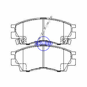 MITSUBISHI Eclipse Galant Sigma SAPPORO SPACE RUNNER Pastilha de freio FMSI:7356-D475 OEM:MB534644 TRW:GDB998 WVA:21745, F475