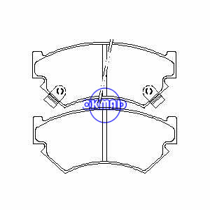 Plaquette de frein SUBARU Justy FMSI:7362-D480 OEM:72519-3040 FDB918 TRW:GDB899 WVA:21547 21548 21549, F480