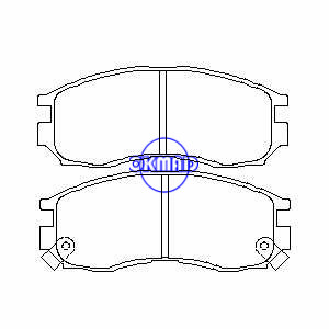 MITSUBISHI Eclipse Expo Galant Mirage PLYMOUTH Colt Vista Laser CHRYSLER Sebring Stratus EAGLE Talon Pastilha de freio FMSI:7365-D484 OEM:58101-M2A01 FDB764 TRW:GDB1128 GDB3133 WVA:21647 21648 21649, F484