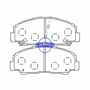 DAIHATSU ROCKY Hard Soft Top WILDCAT/ROCKY Pastilha de freio FMSI: 7370-D490 OEM: 04491-87612 FDB938 TRW: GDB1135 GDB7192 GDB7528 WVA: 21967, F490