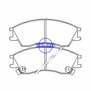 JAC TONG YUE SUBARU Pastilha de freio Justy FMSI:7377-D498 OEM:72519-3010 FDB919 TRW:GDB992 WVA:21709 21710 21711, F498