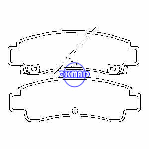 Pastilha de freio NISSAN SUNNY II III NX Sentra FMSI:7390-D511 OEM:44060-50A85 FDB552 TRW:GDB1014 GDB982 WVA:21734, F511