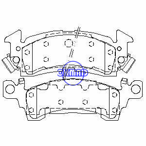 CADILLAC FLEETWOOD SEVILHA CHEVROLET CAMINHÃO CAPRICE G20 SUBURBANO PONTIAC PHOENIX Pastilha de freio FMSI: 728A-D52 7214A-D52 7214A-D313 728A-D13 OEM: 8130363 FDB144 TRW: GDB742 WVA: 2021590 20216