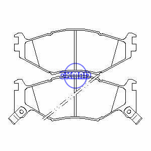 CHRYSLER LeBaron Town & Country Daytona Voyager Saratoga DODGE Grand Caravan PLYMOUTH Acclaim Pastilla de freno FMSI:7404A-D522 OEM:44237115 FDB977 TRW:GDB1157 WVA:21815 21816 21817, F522