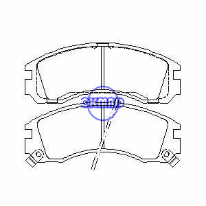 CITROEN C-CROSSER MITSUBISHI 3000GT Diamante Eclipse Galant Montero Colt/Rodeo Pajero L400 Shogun Sigma DODGE Stealt Pastilhas de freio FMSI:7412-D530 OEM:MB857837 FDB1993 FDB765 TRW:GDB1126 WVA:21363 21768 21769, F530