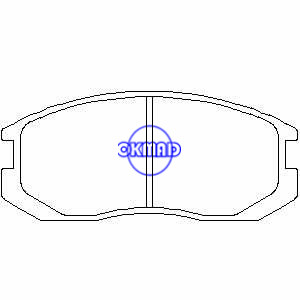 MITSUBISHI Lancer Mirage Hatchback DODGE PLYMOUTH Colt Pastilha de freio FMSI:7417-D535 OEM:MB699464 FDB759 TRW:GDB1129 WVA:21650, F535
