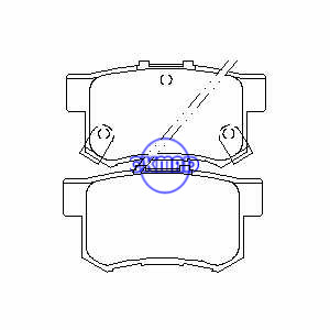 BYD F6 ACURA CL Integra Legend HONDA Accord Civic Prelude CR-Z SUZUKI Kizashi SX4 Pastilha de freio FMSI:7418-D537 7418-D1705 7256-D365 OEM:43022-TR0-A00 FDB956 TRW:GDB1063 GDB3175 GDB3191 GDB774 WVA:21719 21720 21721, F537
