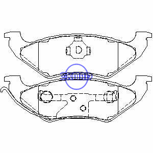 CHEVROLET TAHOE FORD Crown Victoria LINCOLN Town MERCURY Grand Marquis Pastilha de freio FMSI:7542-D662 7424A-D544 OEM:F1VY-2200-A, F544