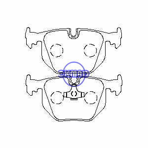 BMW 5 Touring 840Ci 850CSi MASERATI GHIBLI QUATTROPORT WIESMANN MF3 Plaquette de frein FMSI : 7427-D548 OEM : 34211160685 FDB857 TRW : GDB1119 WVA : 21282 21283, F548