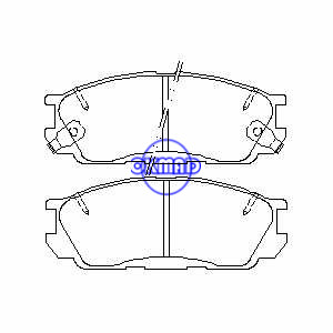 MAZDA 929 Pastilha de freio FMSI:7431-D552 OEM:H3Y0-33-23Z TRW:GDB1178 WVA:25289 25290, F552