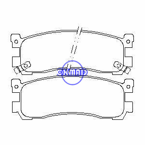 MAZDA MPV 929 XEDOS 밀레니아 브레이크 패드 FMSI:7432-D553 7521-D553 OEM:30Y1-26-43ZA HF39-26-48ZA FDB1446 TRW:GDB3179 GDB3264 GDB7529 WVA:21569 21570 23514 21320 21321, F553
