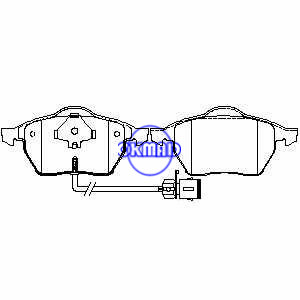 AUDI 100 Avant 5000 A6 A8 VW Passat 브레이크 패드 FMSI: 7434-D555 OEM: 4A0698151 FDB590 TRW: GDB1049 WVA: 20676 20678 21359 21663, F555